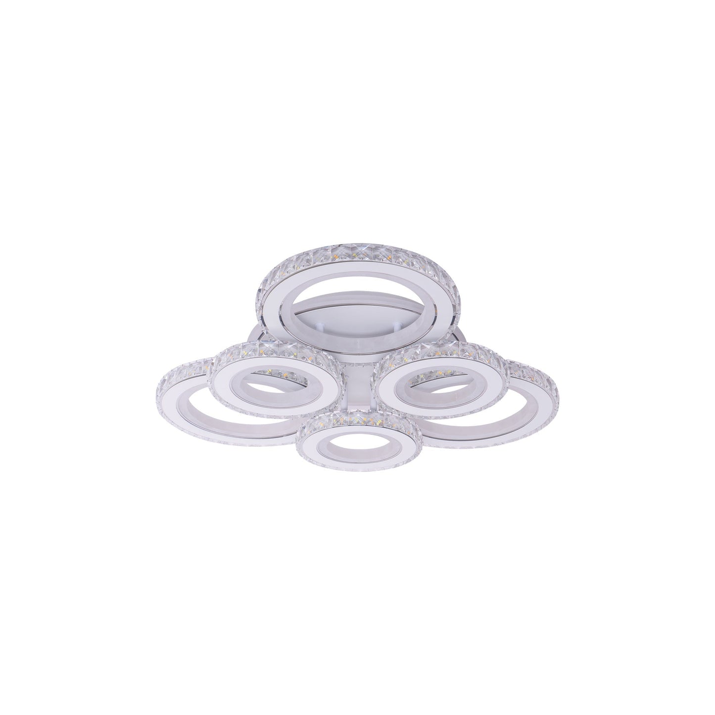 Lustra LED cu Telecomanda, RGB, Cristal K9, 232W, Dimabila 7966/3+3 - LEDS