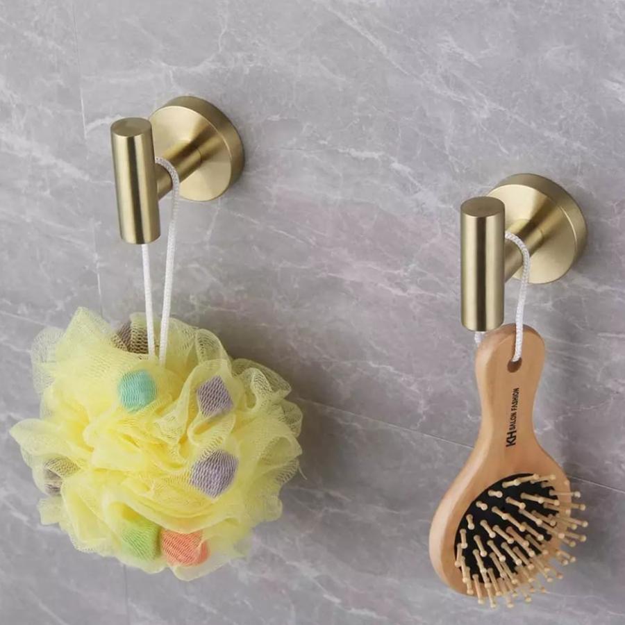 Suport Accesorii Baie, din Inox, Auriu