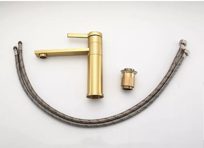 Baterie Lavoar, din Alama Sanitara, Aurie