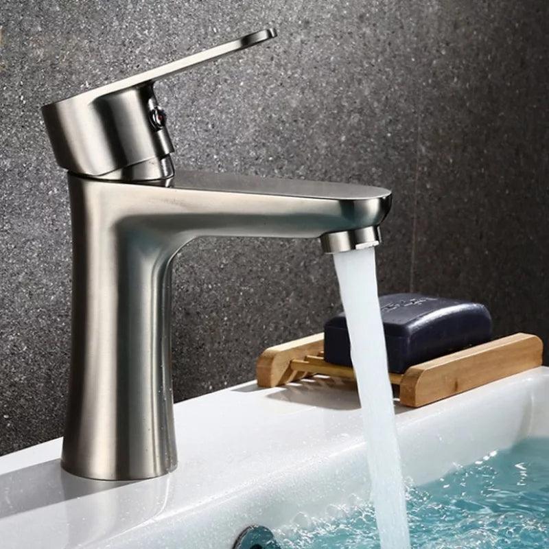 Baterie Lavoar, din Inox, culoarea Satinata