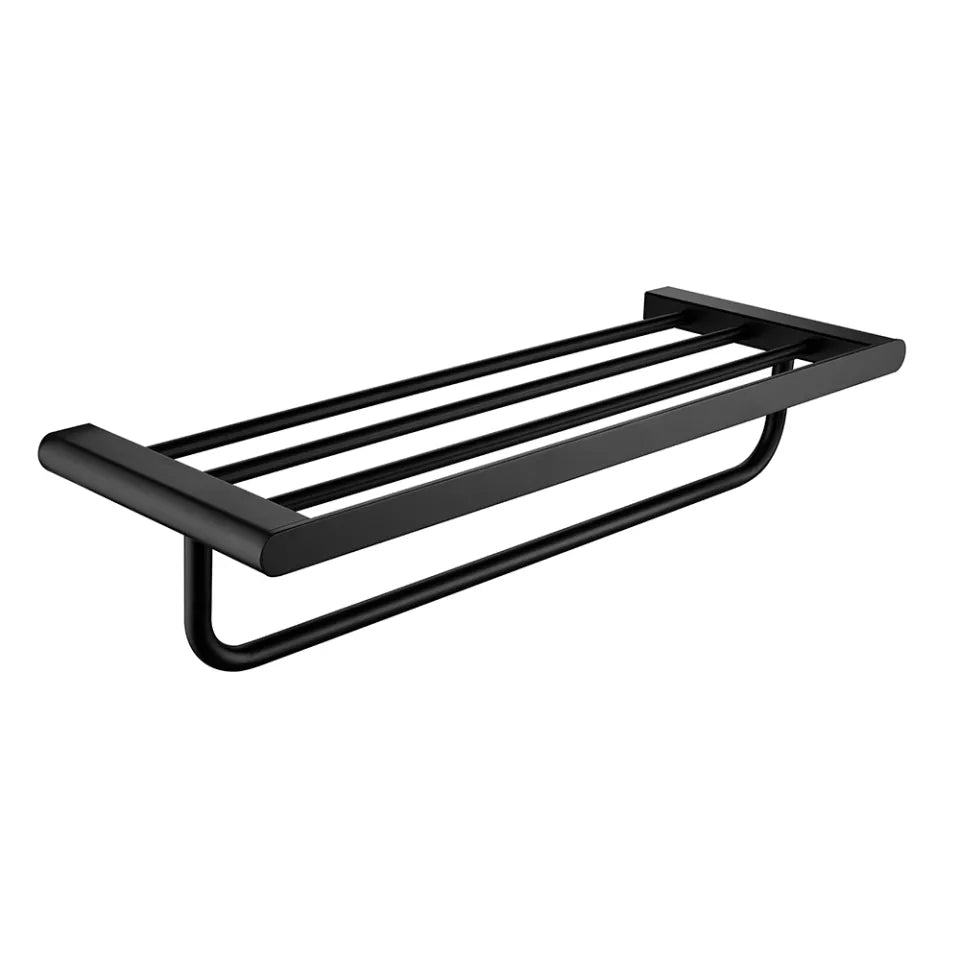 Suport Prosop Baie, din Inox, Negru