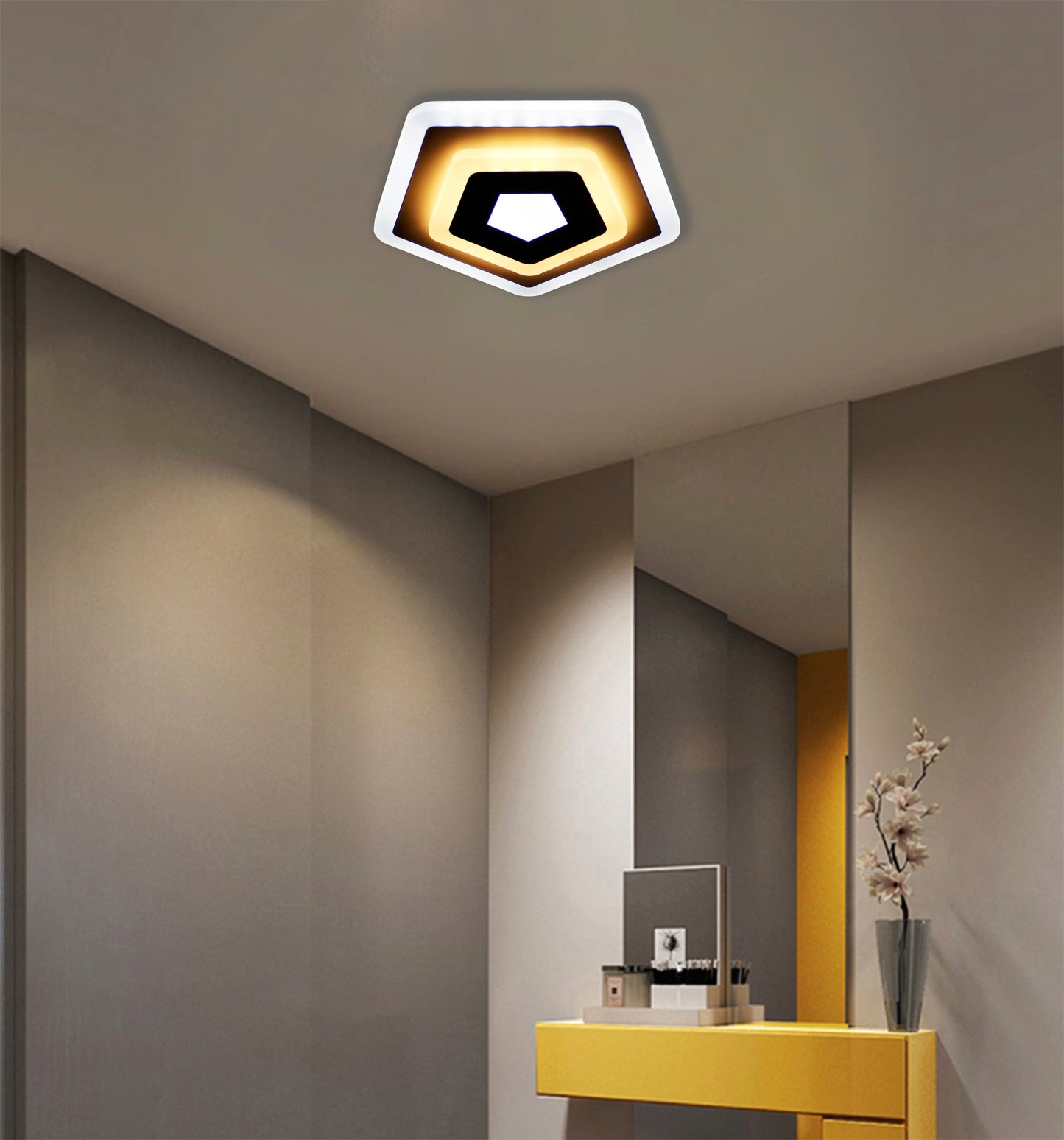 Lustra LED, 48W, 3000K/4000K/6000K, Acril, Alb, IP.20 19141
