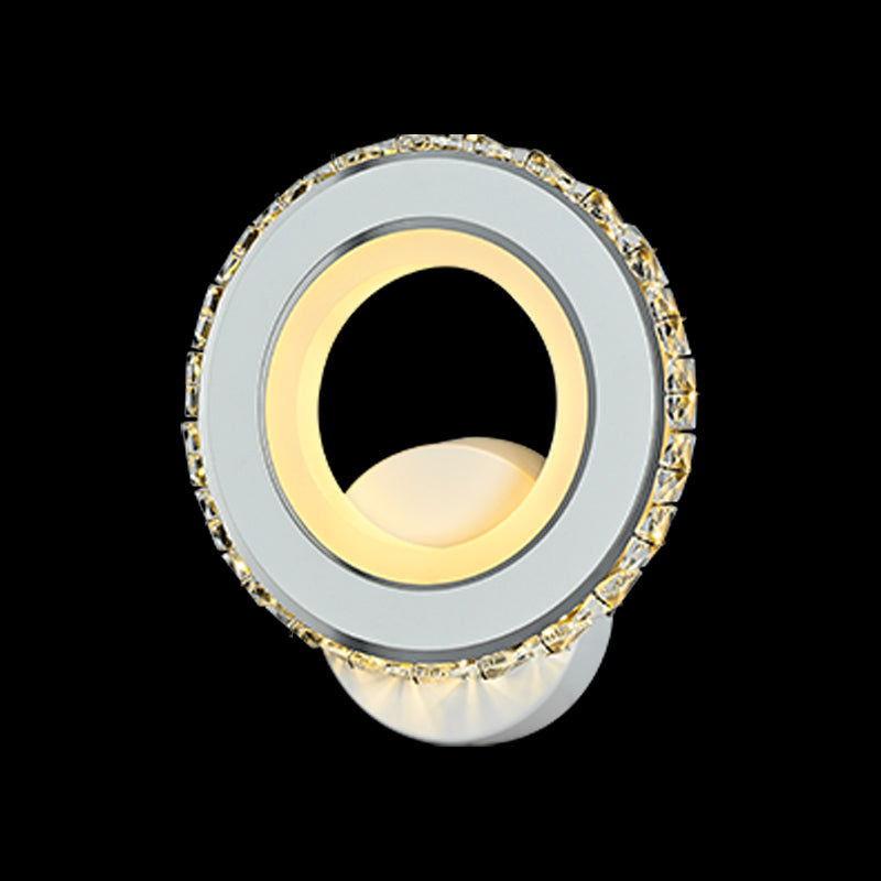 Aplica LED, 28W, 3000K/4000K/6000K, Alb, Acril si Cristal, IP.20 19373/1WH