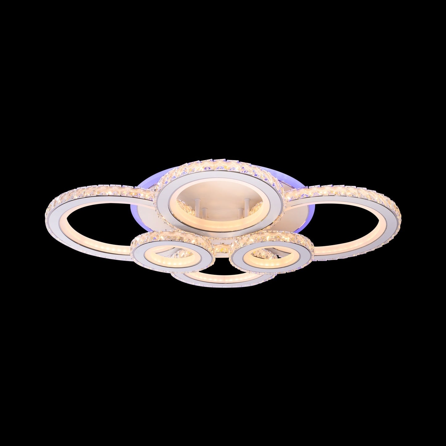 Lustra LED RGB cu Telecomanda, 280W, Dimabila, Crom 19373/4+2RGB