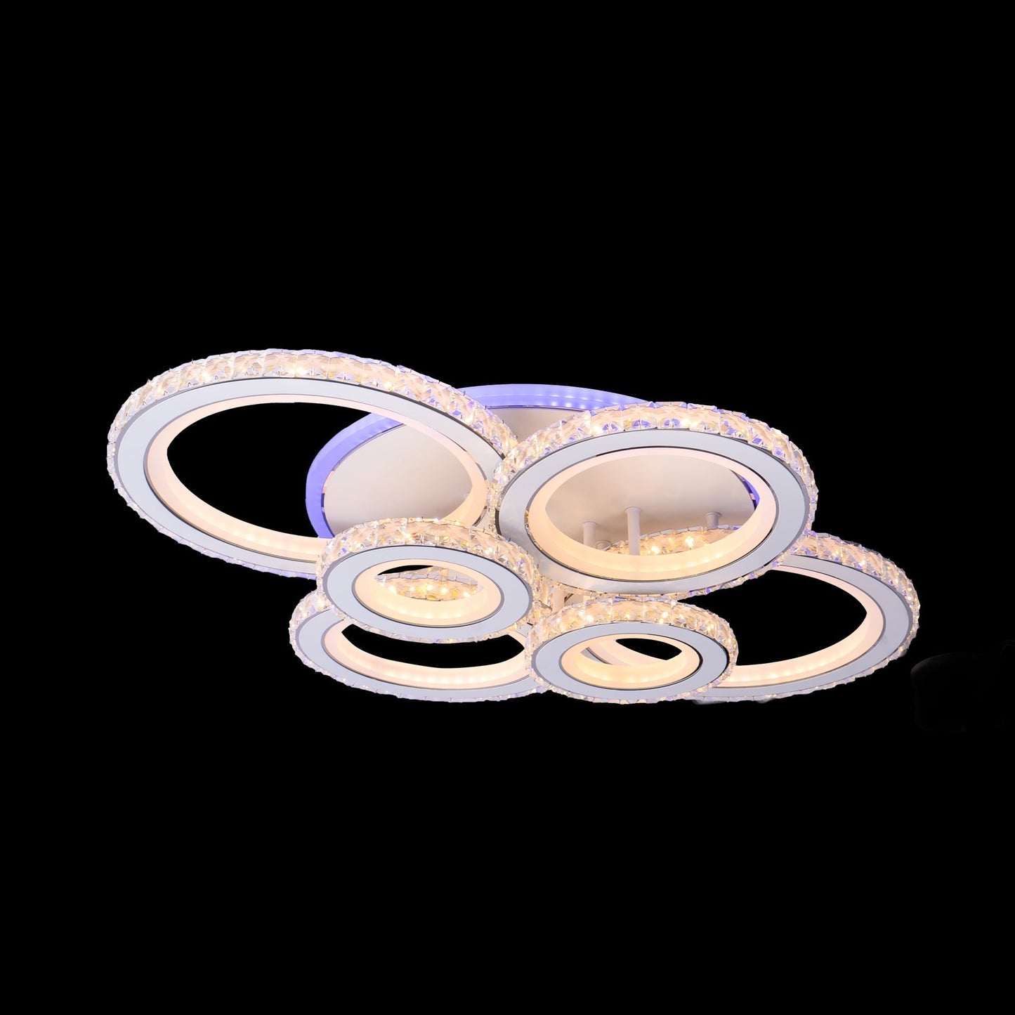 Lustra LED RGB cu Telecomanda, 280W, Dimabila, Crom 19373/4+2RGB