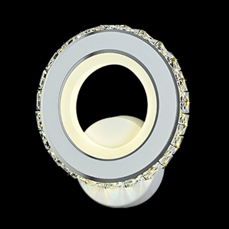 Aplica LED, 28W, 3000K/4000K/6000K, Alb, Acril si Cristal, IP.20 19373/1WH