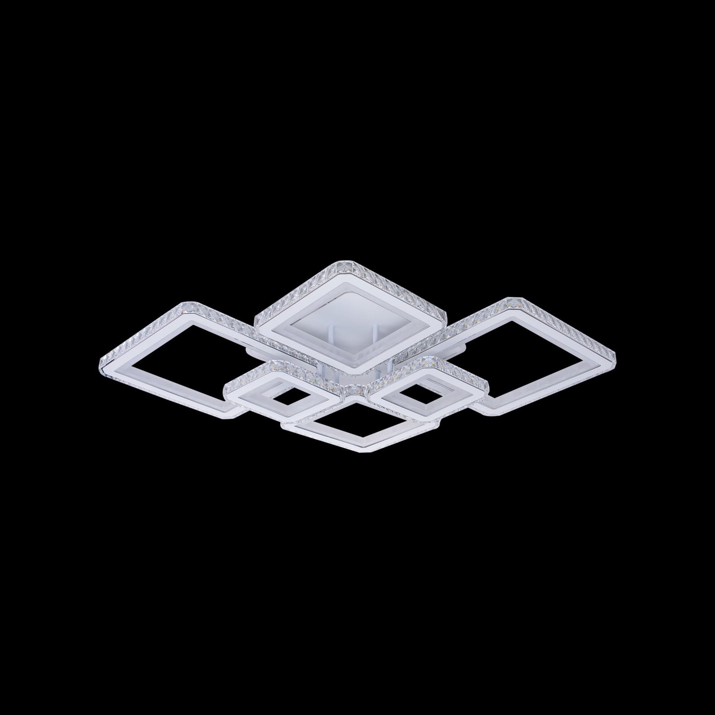Lustra LED cu Telecomanda, 330W, 3000K/4000K/6000K, Acril, Alb, Dimabila, RGB, IP.20 19376/4+2 - LEDS