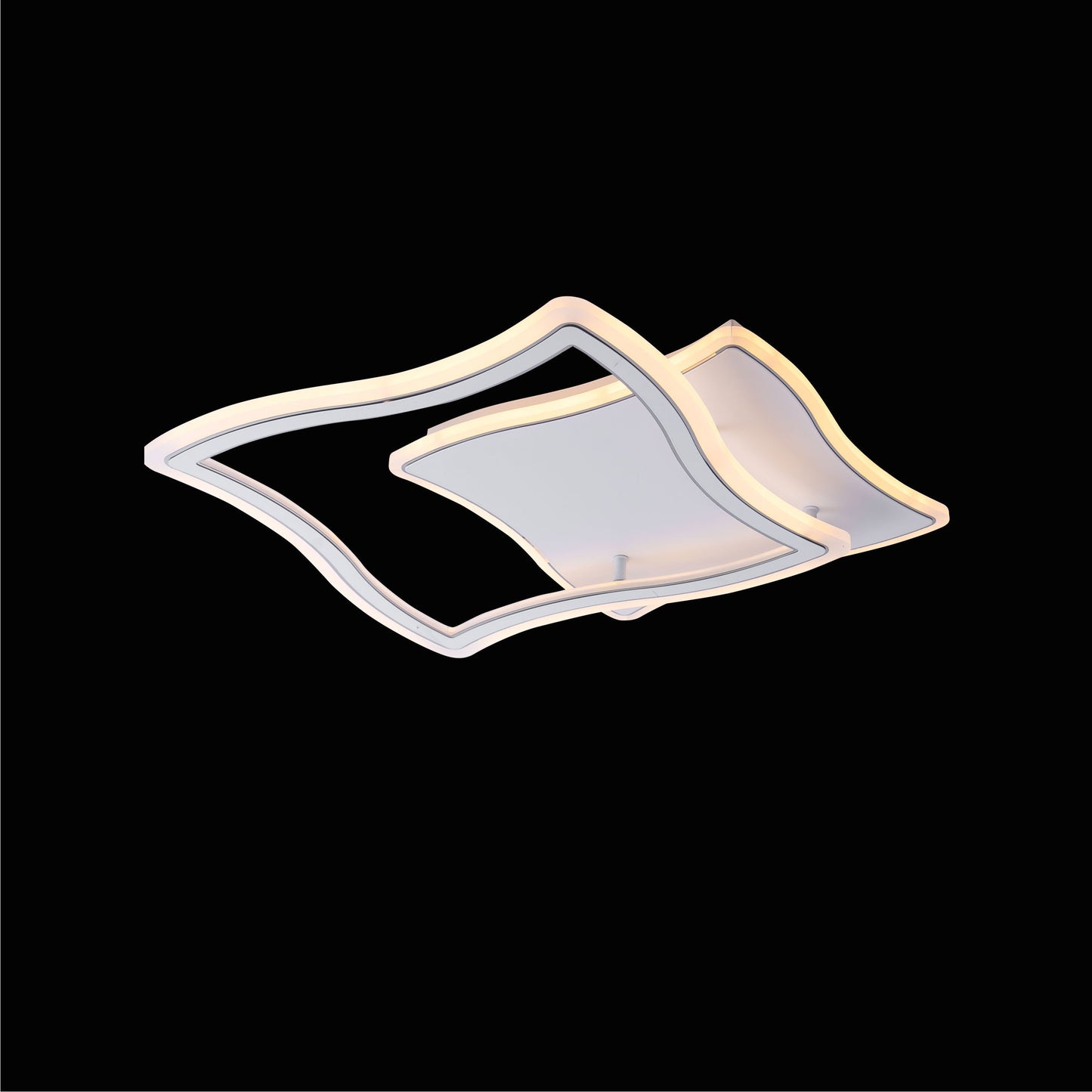 Lustra LED cu Telecomanda, 98W, Alb, Dimabila, Acril 19455/2
