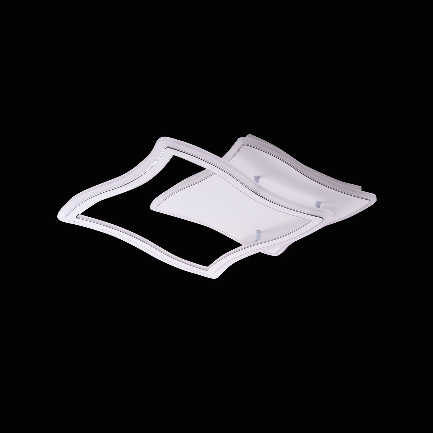 Lustra LED cu Telecomanda, 98W, Alb, Dimabila, Acril 19455/2