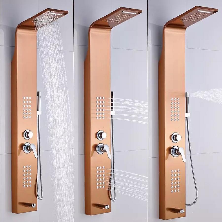 Panou de Dus, din Inox, Rose