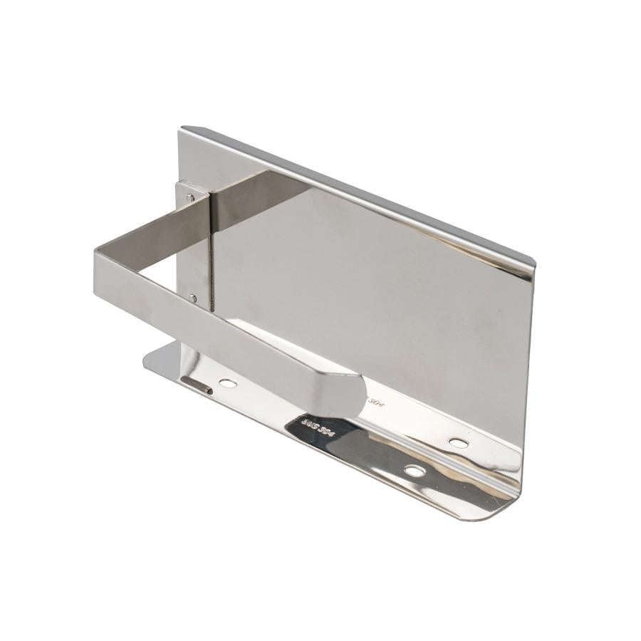 Suport Hartie Igienica cu Etajera, Crom, din Inox