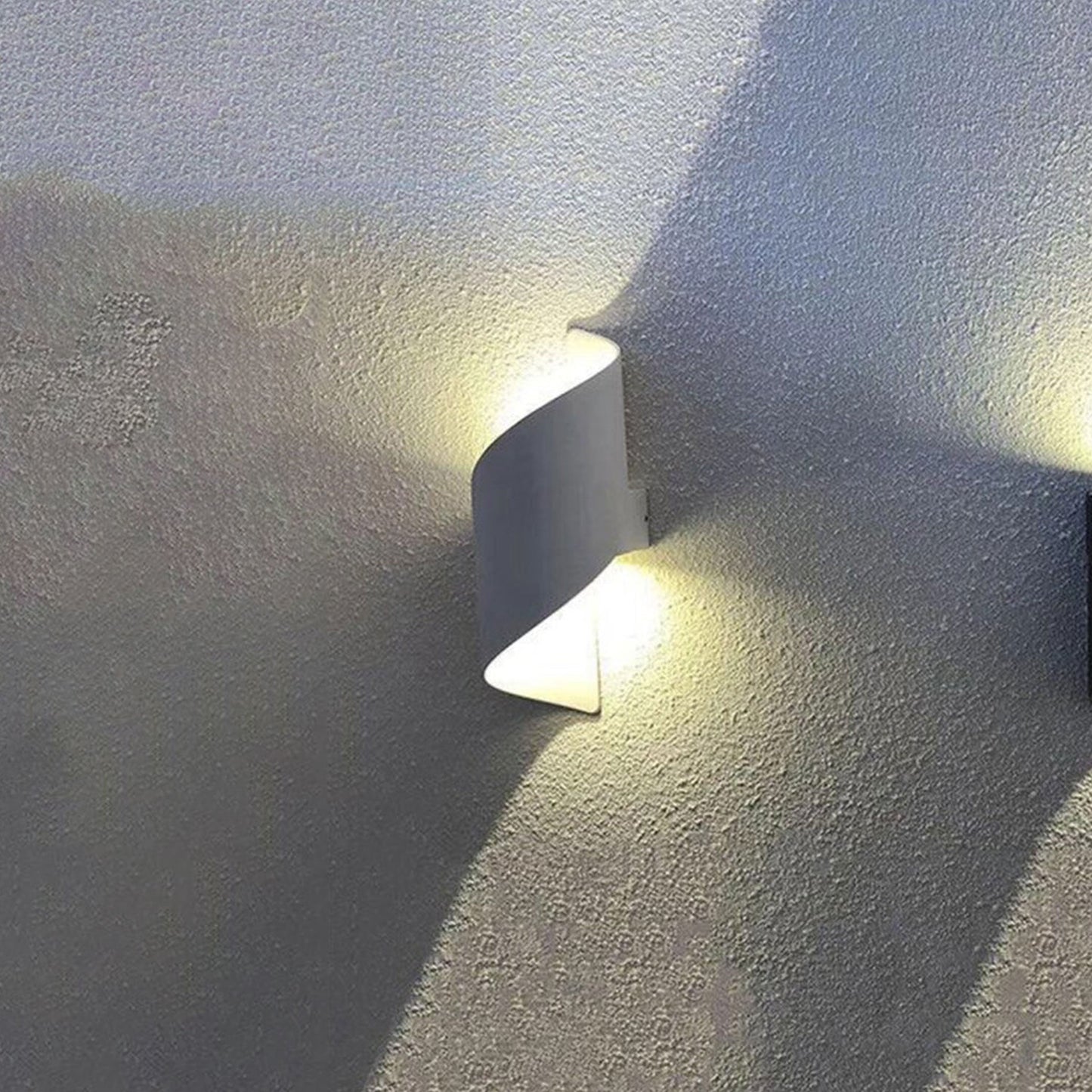 Aplica LED de Exterior, 10W, 3000K, Alb, Sticla si Metal, IP.65 8609WH