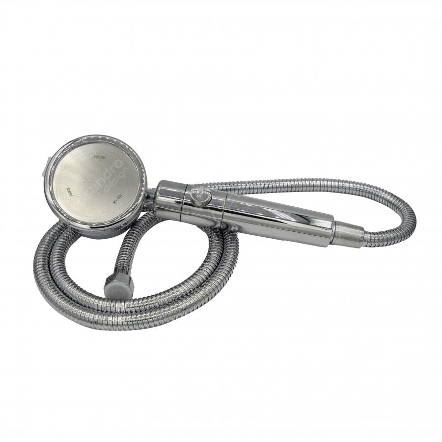 Set Para de Dus plus Furtun, Inox, culoare Crom