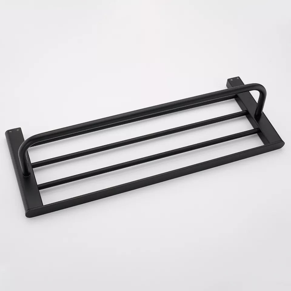 Suport Prosop Baie, din Inox, Negru
