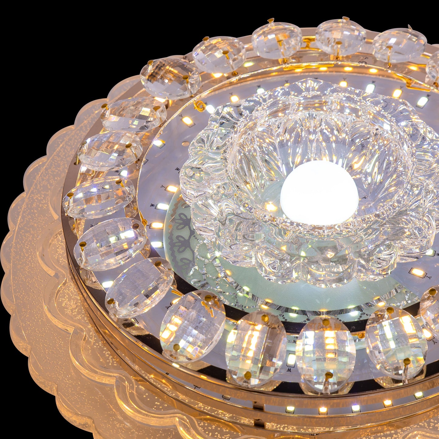 Lustra LED 50W, Auriu, Cristal, 3000/4000/6000K 29399 - LEDS