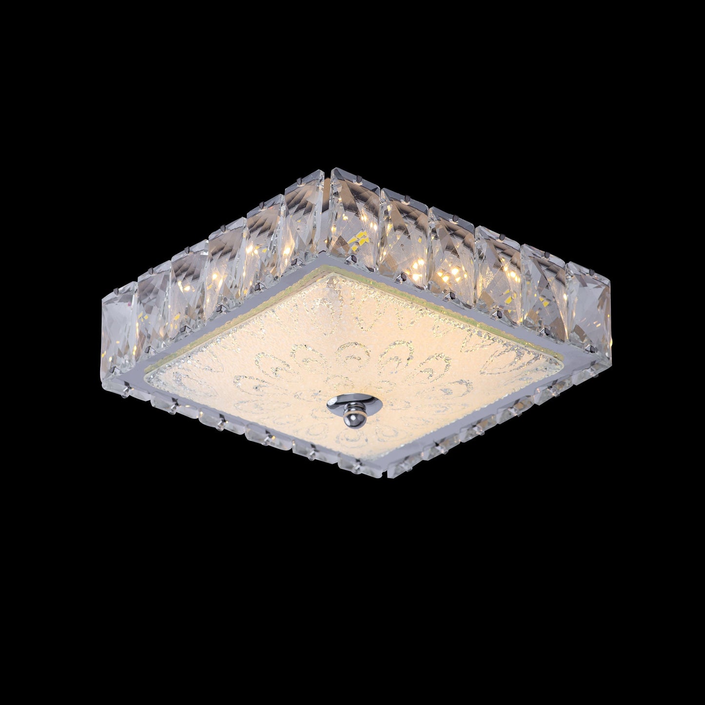 Lustra LED, 24W, 3000K/4000K/6000K, Cristal, Crom 29786 - LEDS