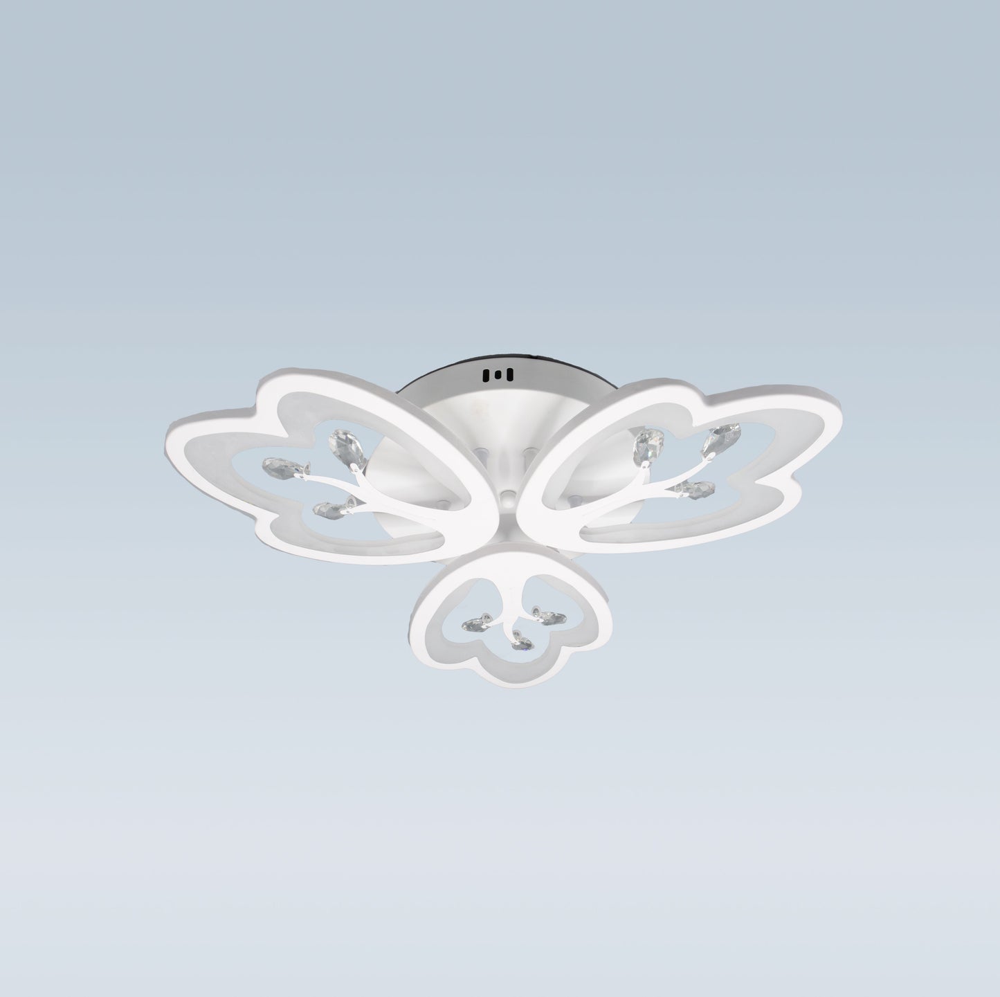 Lustra LED cu Telecomanda, 80W, 3000K/4000K/6000K, Alb, Acril, Dimabila, IP.20 K19/3