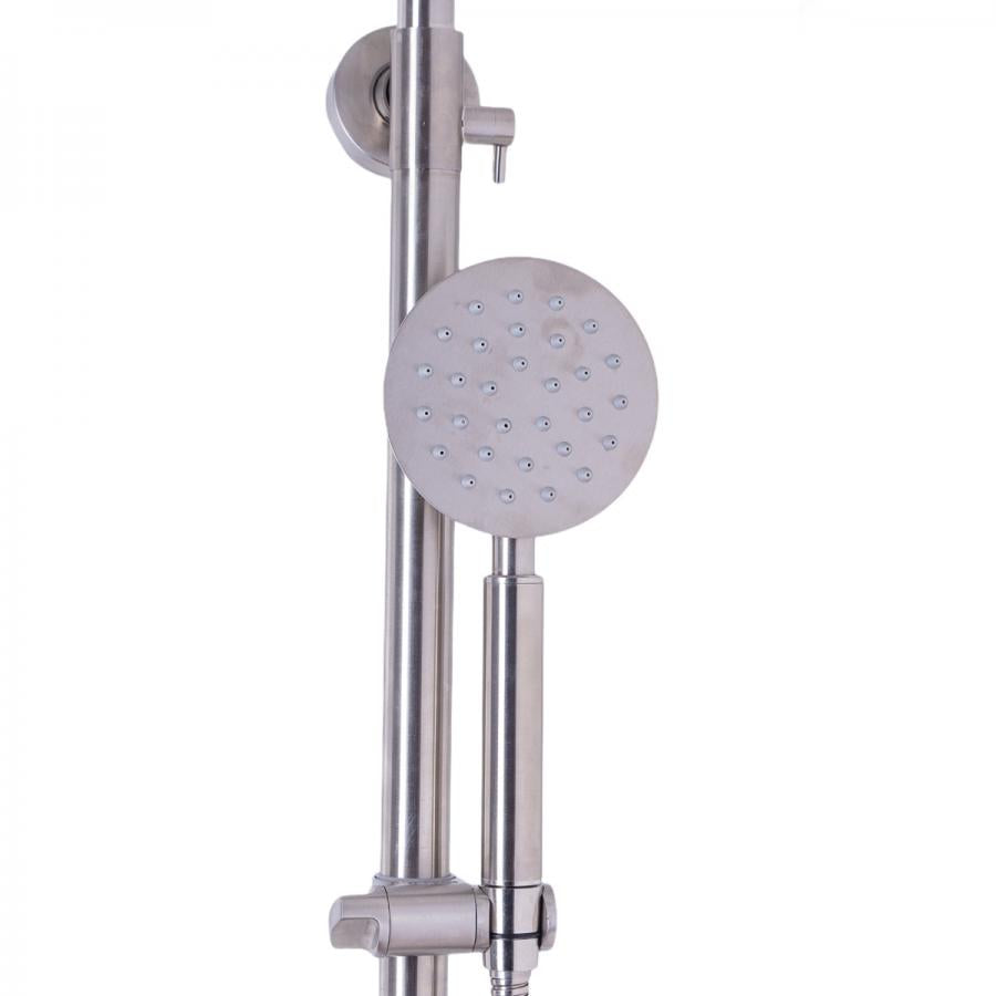 Coloana de Dus cu Inaltime Reglabila, din Inox, Satinata