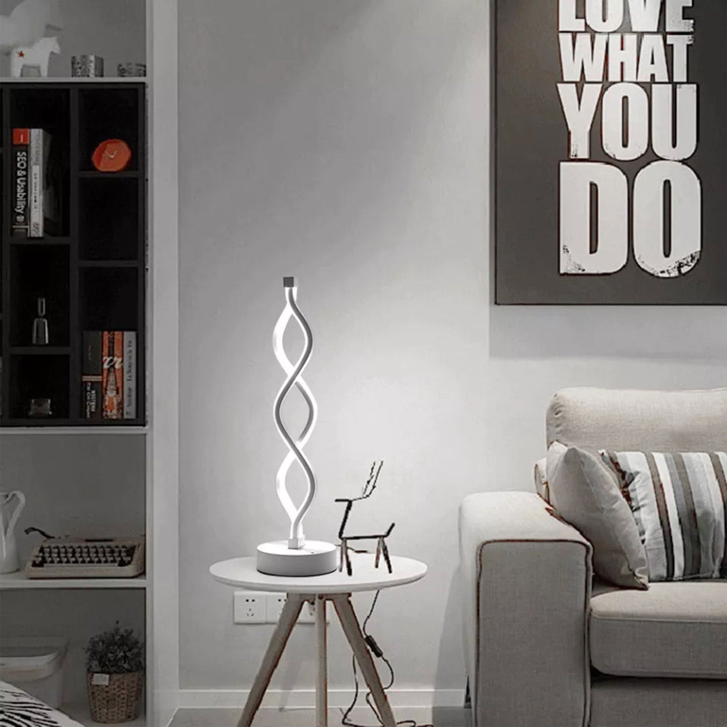 Veioza LED, 36W, 3000K/4000K/6000K, Plastic si Metal, Alb