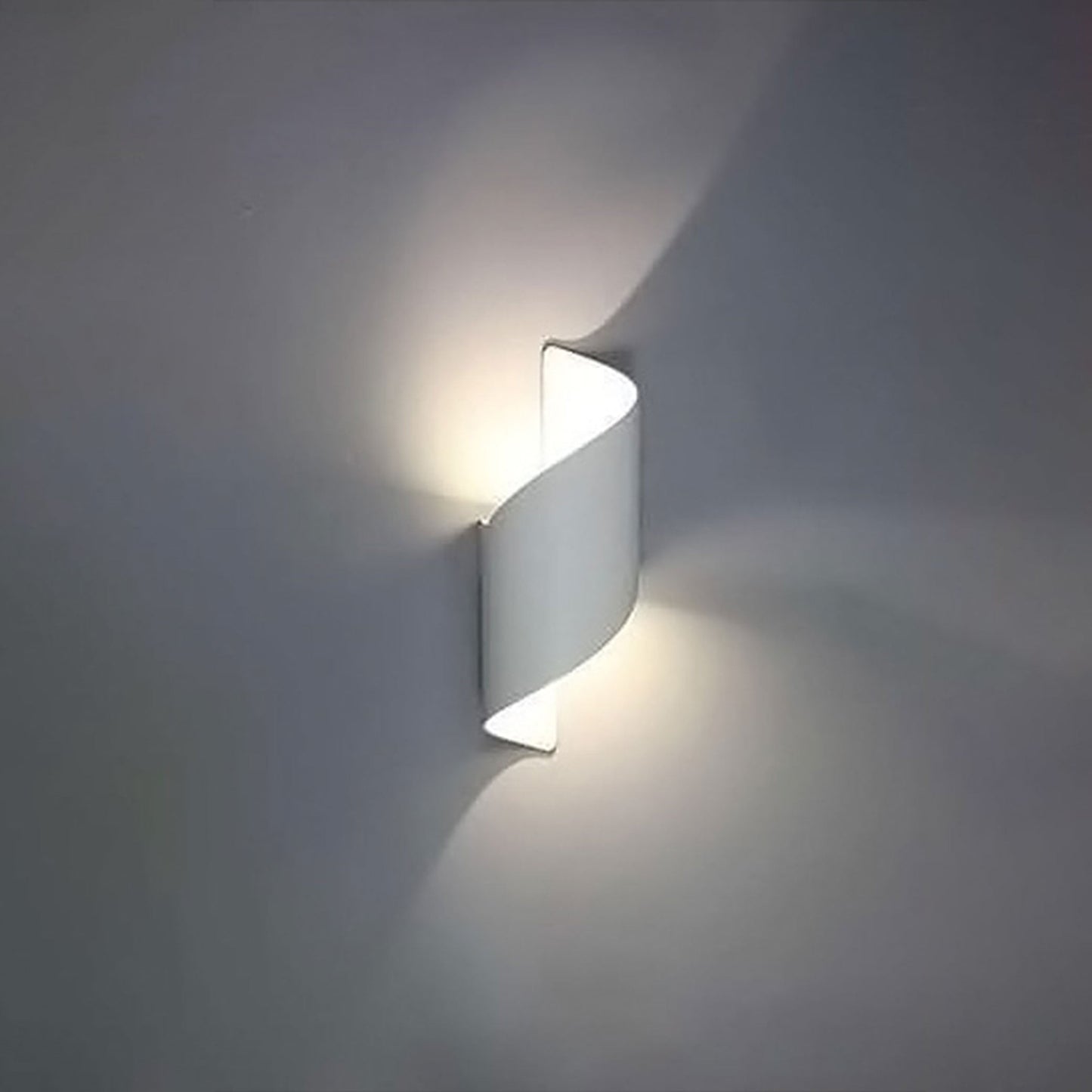 Aplica LED de Exterior, 10W, 3000K, Alb, Sticla si Metal, IP.65 8609WH