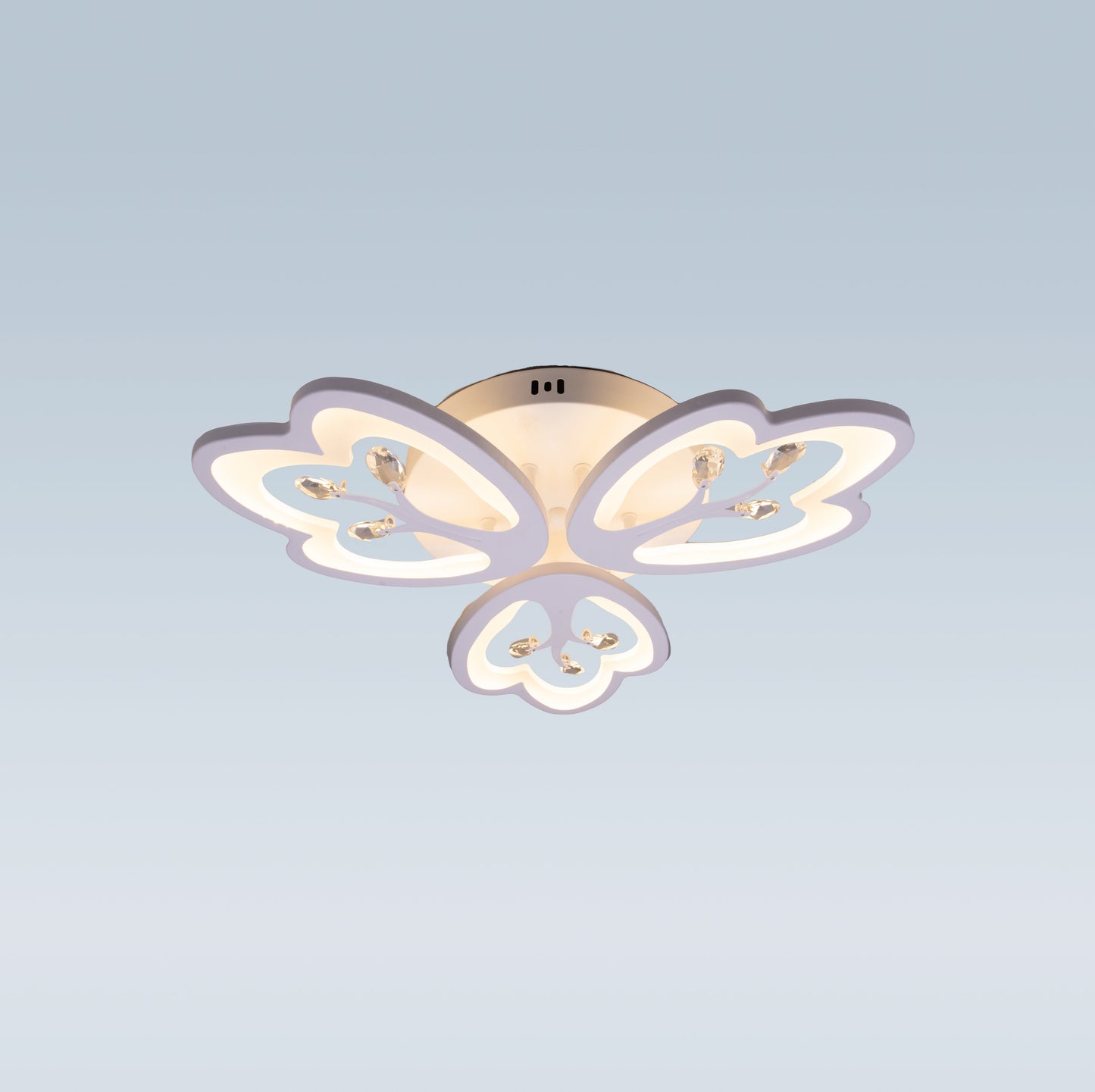 Lustra LED cu Telecomanda, 80W, 3000K/4000K/6000K, Alb, Acril, Dimabila, IP.20 K19/3