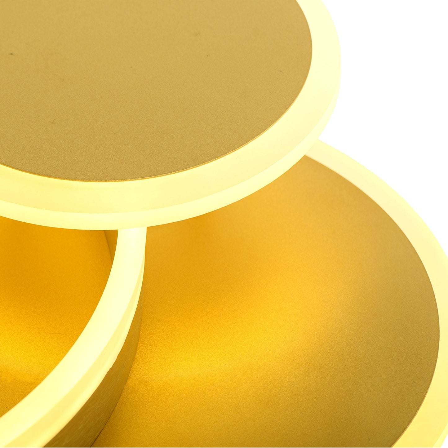 Lustra LED, 102W, 3000K/4000K/6000/K, Auriu, Acril XD375/3