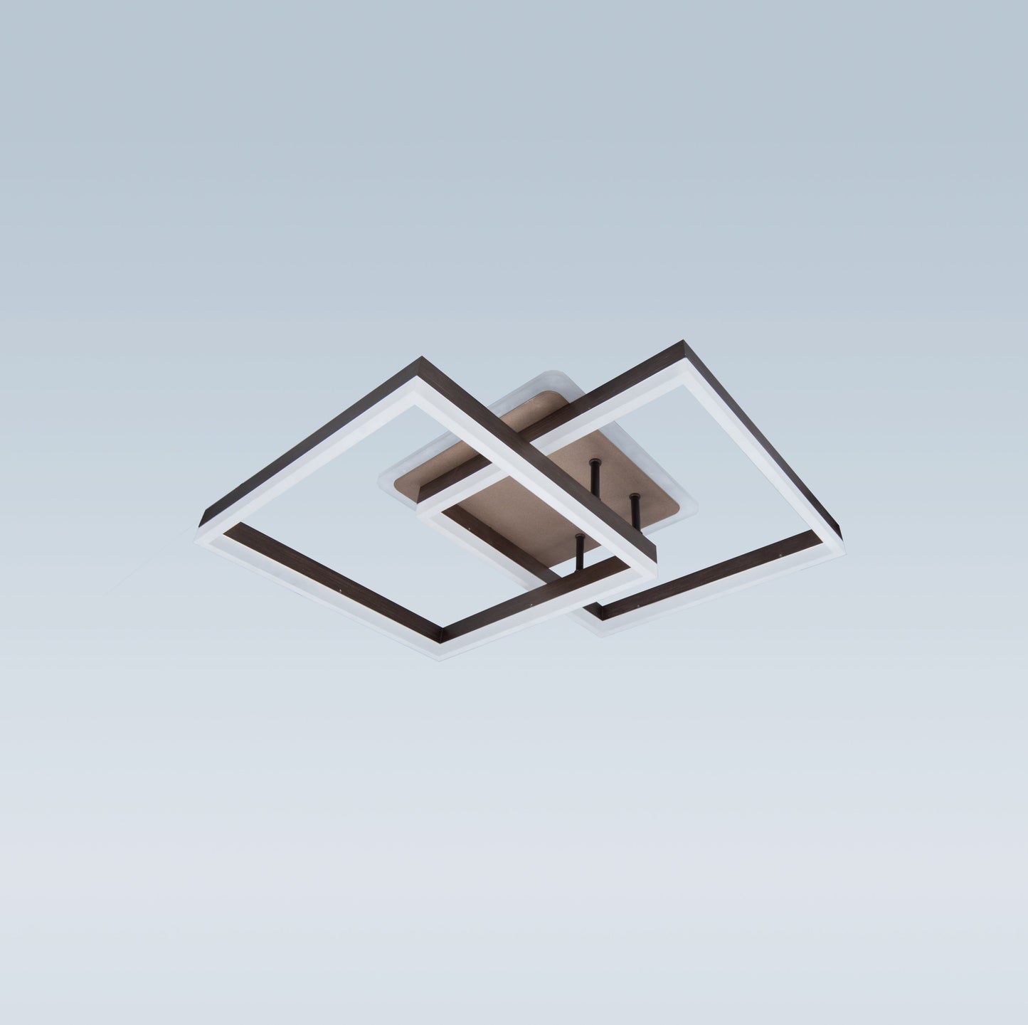 Lustra LED cu Telecomanda, 146W, Dimabila, Acril, Maro 168/2M