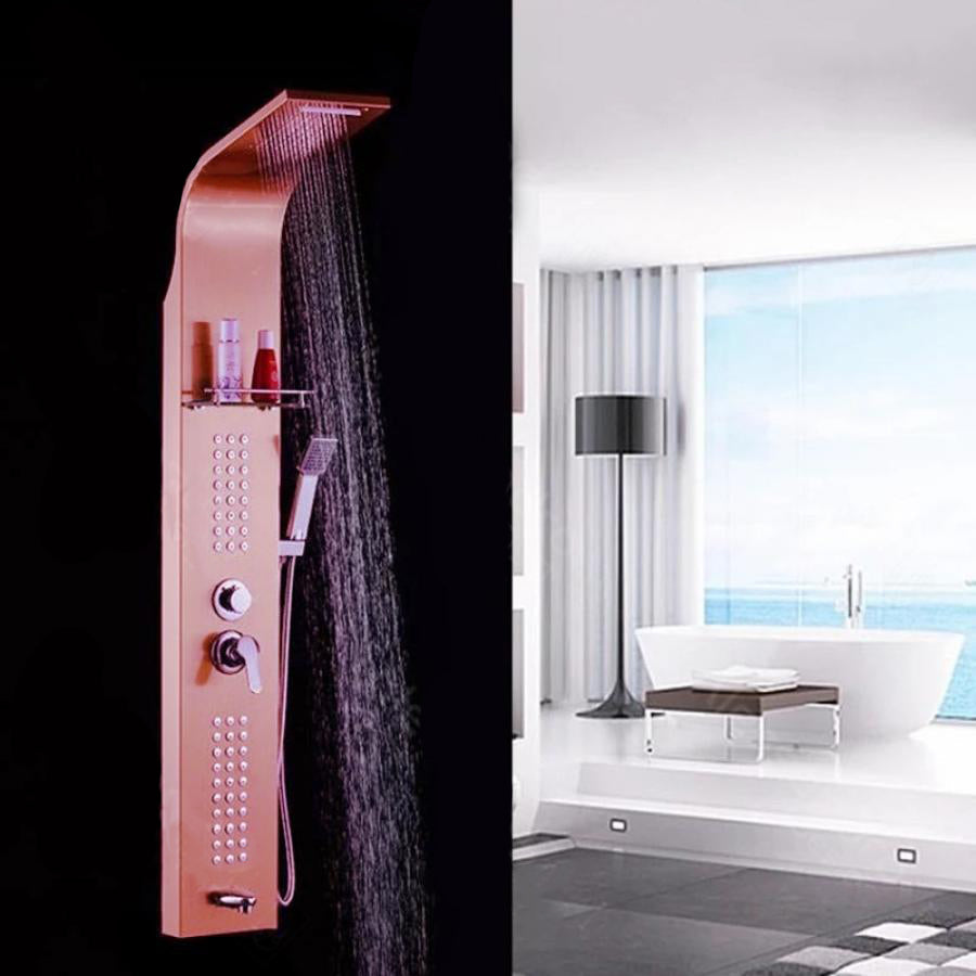 Panou de Dus, din Inox, Rose