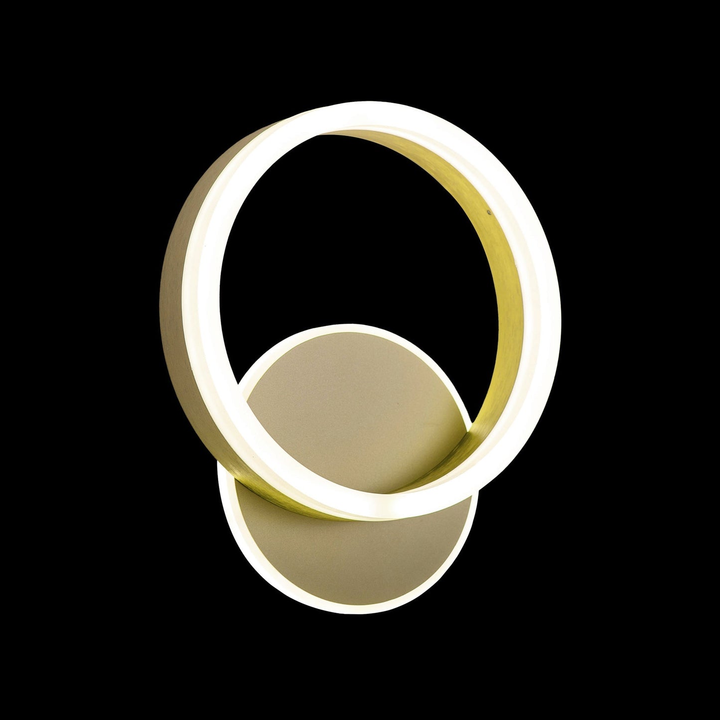 Aplica LED, 24W, 3000K/4000K/6000K, Auriu, Acril, IP.20 F580GD