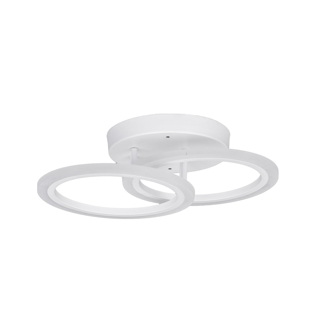 Lustra LED cu Telecomanda, 24W, 3000K/4000K/6000K, Alb, Acril, Dimabila, IP.20 801/2WH