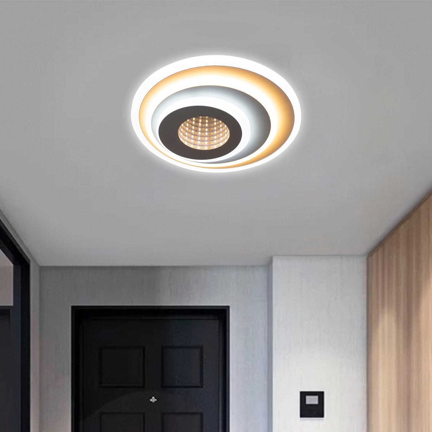 Lustra LED 3D, 36W, 3000/4000/6000 K, Alb 4305