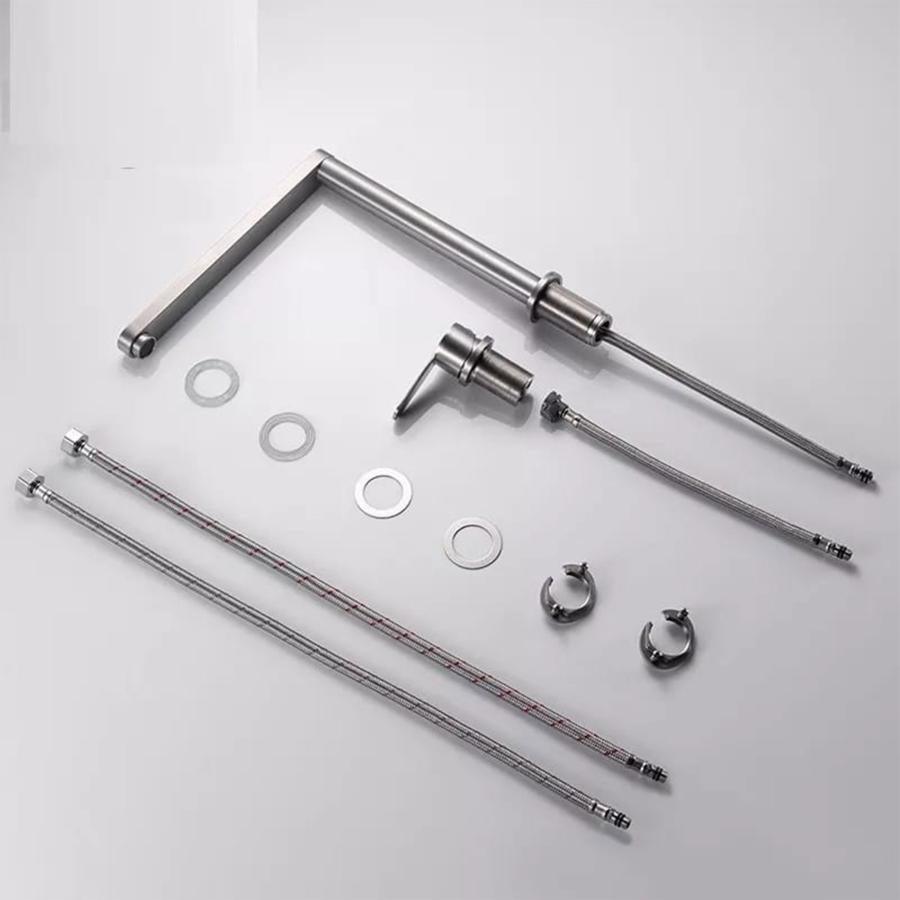 Baterie Bucatarie, din Inox, Satinata - KORMAN