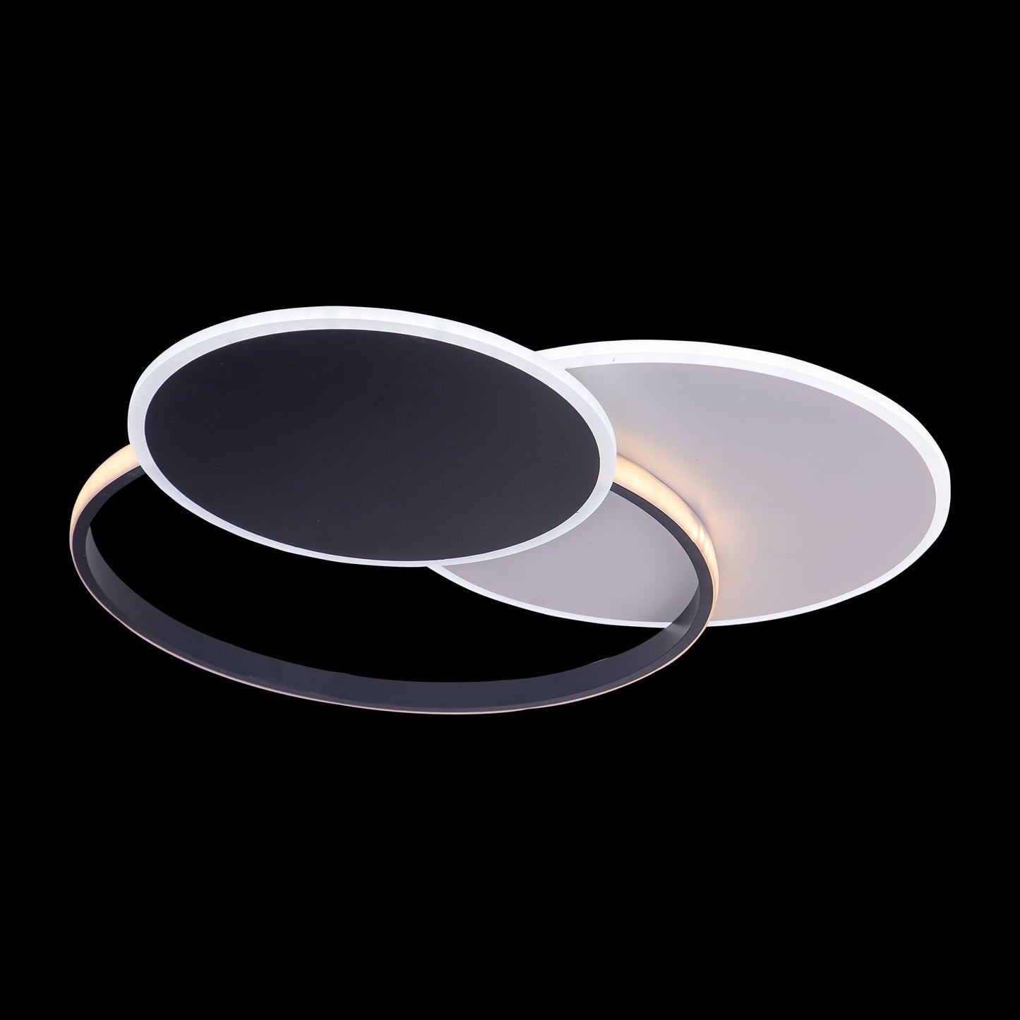 Lustra LED cu Telecomanda, 144W, Dimabila, Alb cu Negru 5302/500 - LEDS