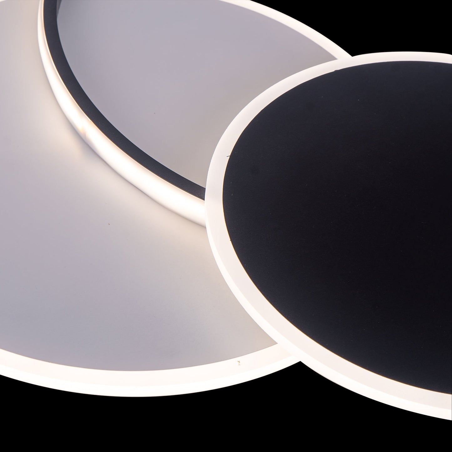 Lustra LED cu Telecomanda, 144W, Dimabila, Alb cu Negru 5302/500 - LEDS