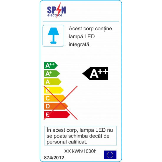 Spot Perete Scara 5W, Negru, 6400K SPN76906 - LEDS