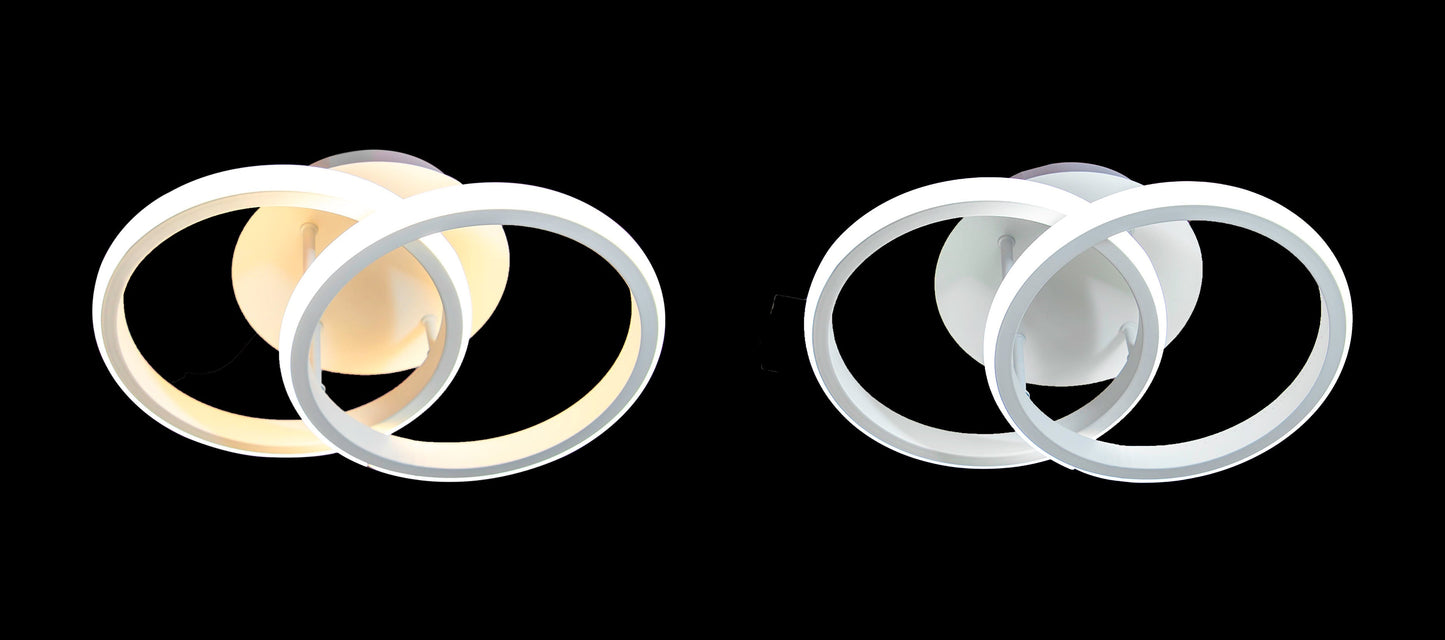 Lustra LED, 48W, 3000K/4000K/6000K, Acril, Alb, IP.20 F568R