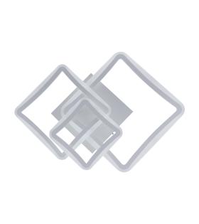 Lustra LED cu Telecomanda, 120W, Acril și Metal, Alb 6042/3WH