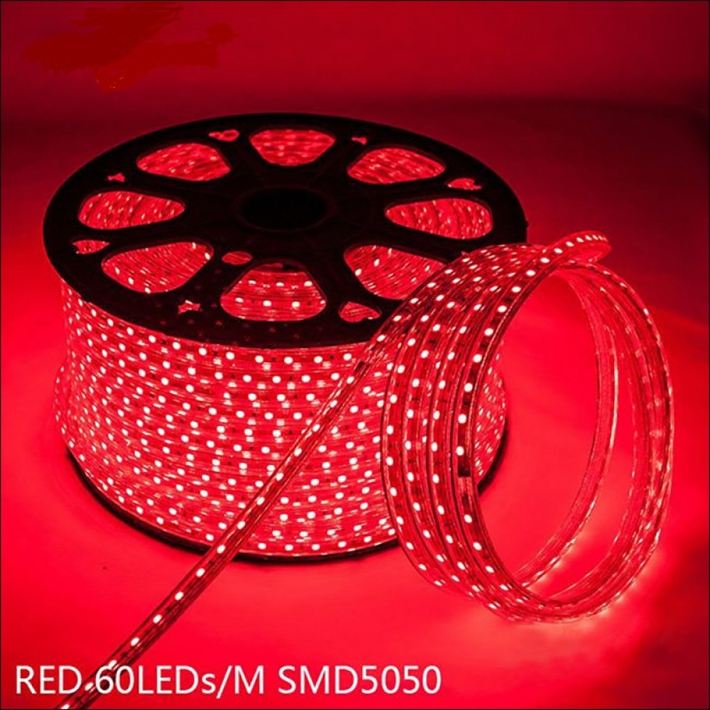 Banda LED 5050 Rosie 220V, 10m BD/10M/RD - LEDS