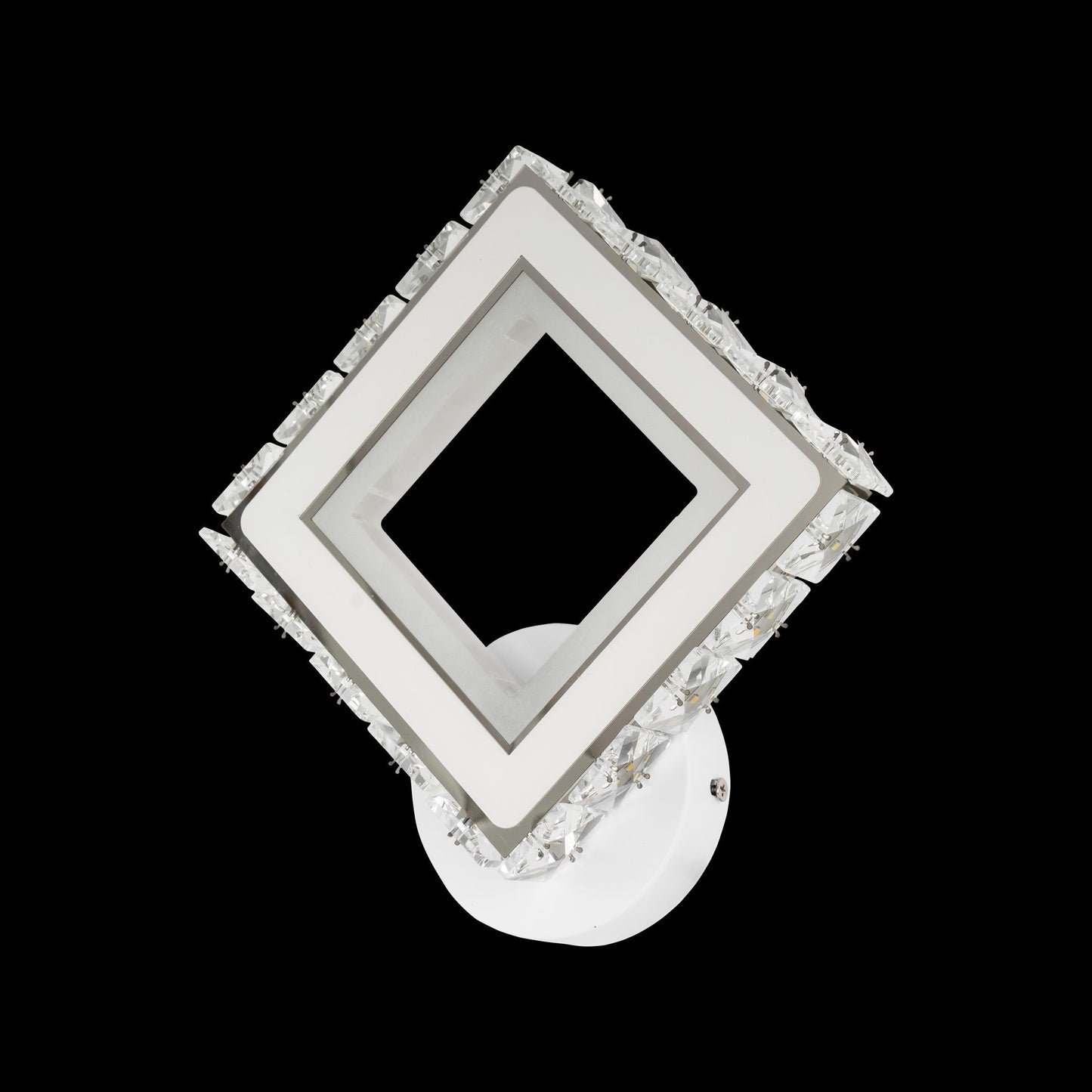 Aplica LED, 24W, Cristal, Alb