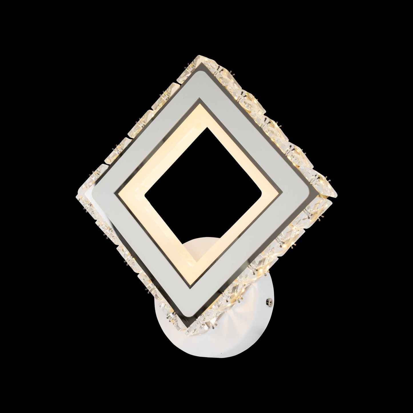 Aplica LED, 24W, Cristal, Alb