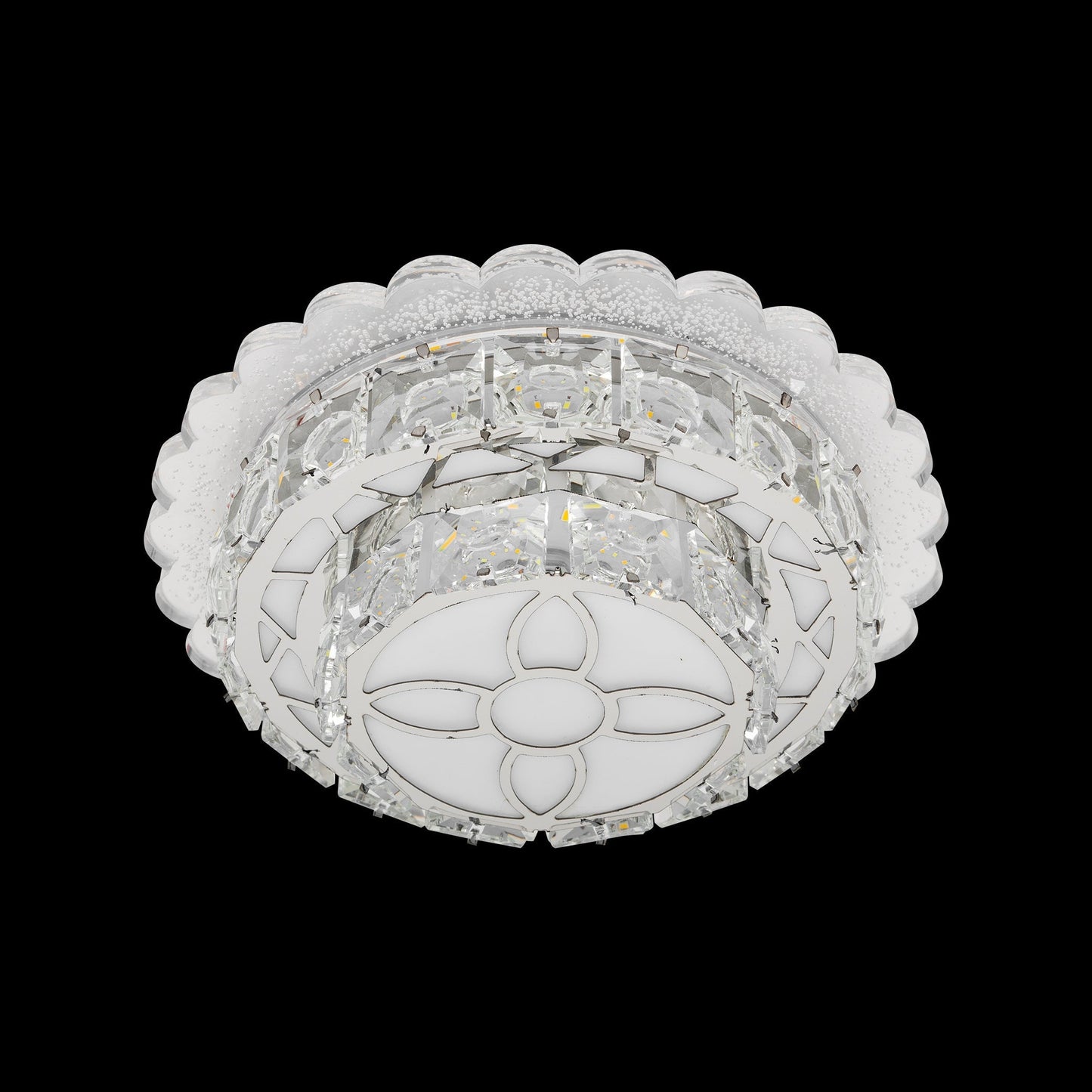 Lustra LED Metropia Cristal, 36W, 3000/4000/6000K, Metal si Acril, Crom 29993R - LEDS