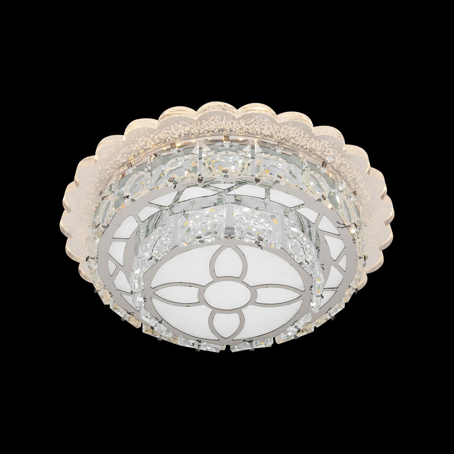 Lustra LED Metropia Cristal, 36W, 3000/4000/6000K, Metal si Acril, Crom 29993R - LEDS