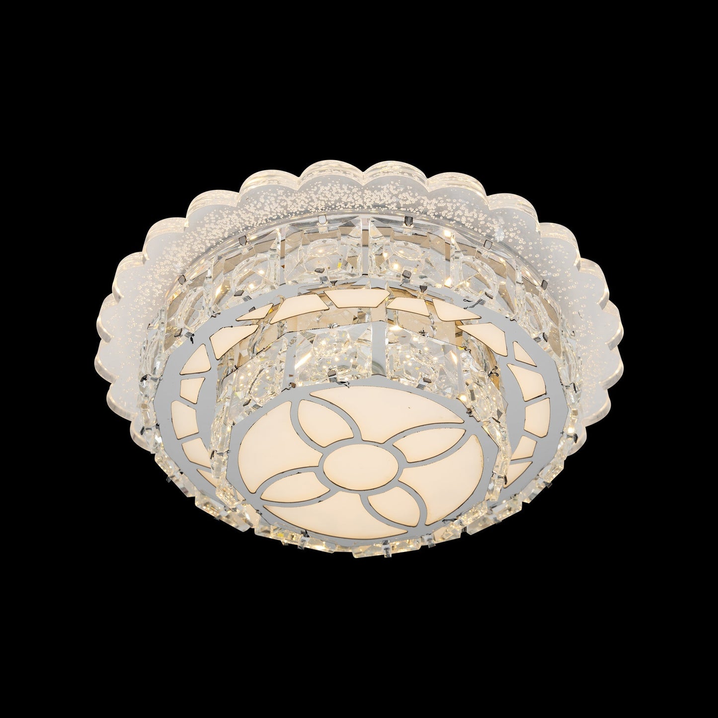 Lustra LED Metropia Cristal, 36W, 3000/4000/6000K, Metal si Acril, Crom 29993R - LEDS