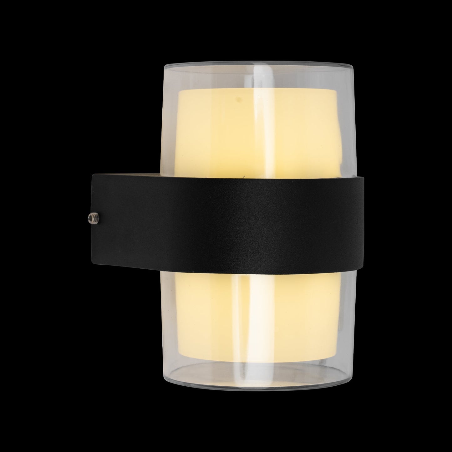 Aplica LED de Exterior Enia, 12W, Negru, 3000K, Fantas 522/2Y - LEDS