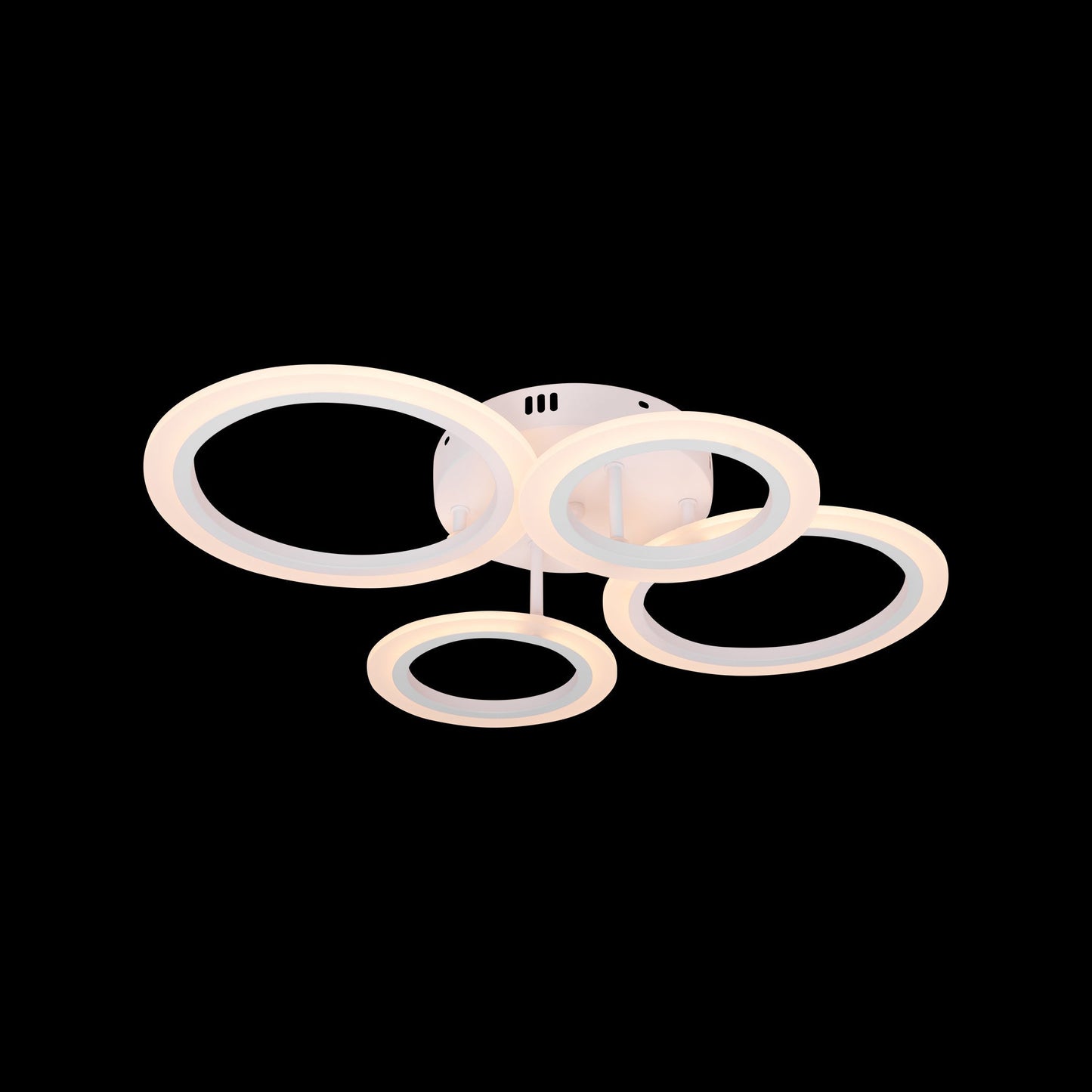 Lustra LED cu Telecomanda 2.4 Ghz, 52W, Dimabila, Alb 8067/2+2EXT