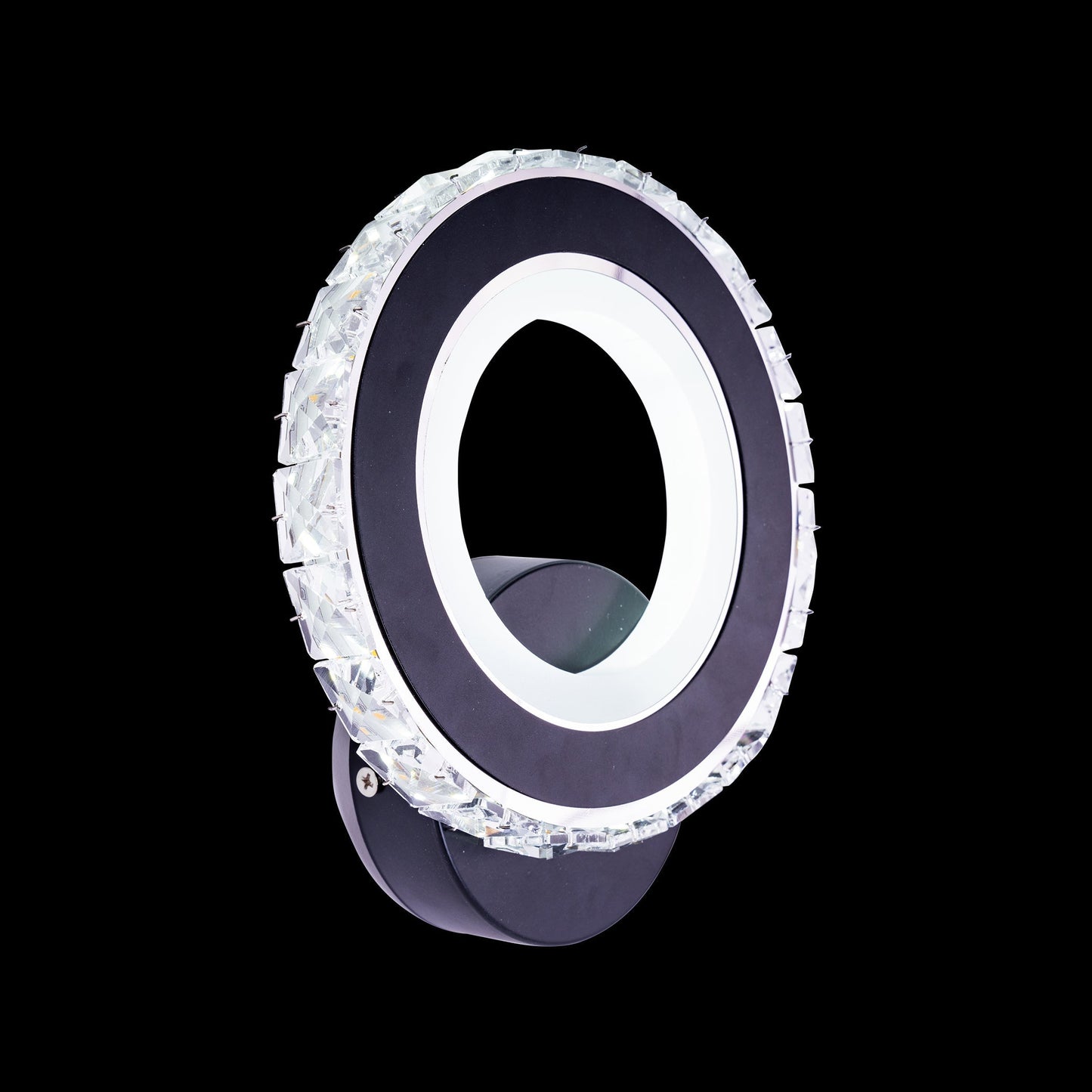 Aplica LED, 28W, 3000K/4000K/6000K, Negru, Acril si Cristal, IP.20 19373/1BK