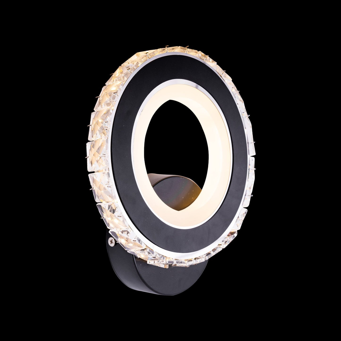 Aplica LED, 28W, 3000K/4000K/6000K, Negru, Acril si Cristal, IP.20 19373/1BK