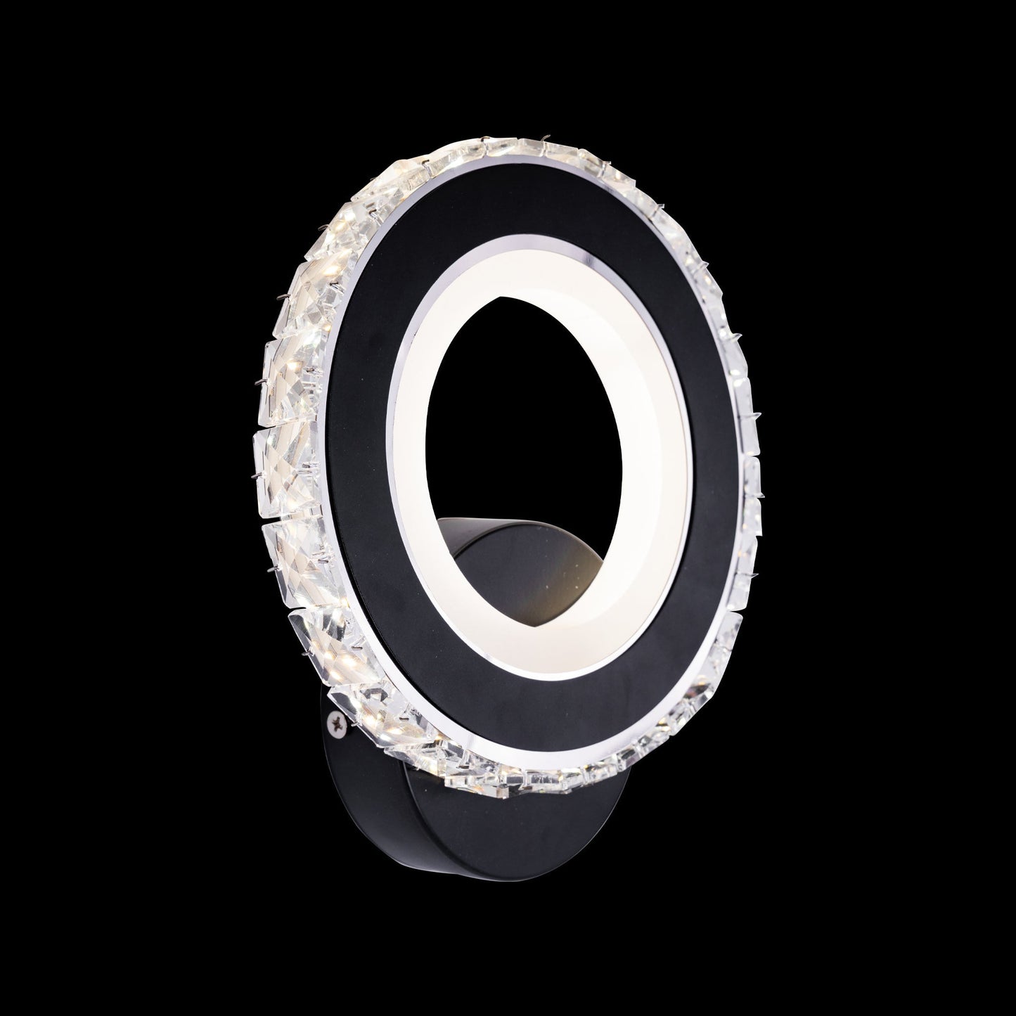 Aplica LED, 28W, 3000K/4000K/6000K, Negru, Acril si Cristal, IP.20 19373/1BK