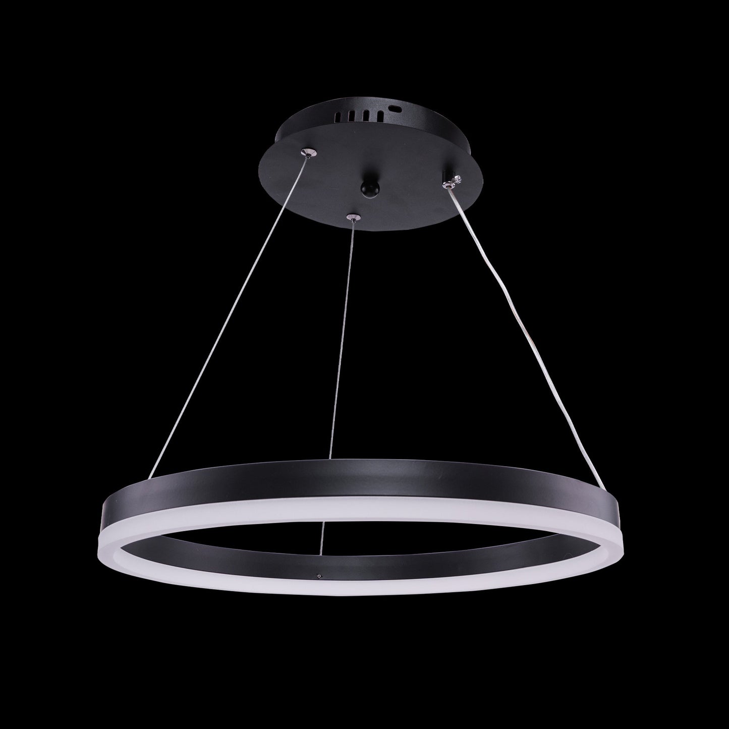 Lustra LED cu Telecomanda, 50W, Negru, Dimabila 8031/1BK