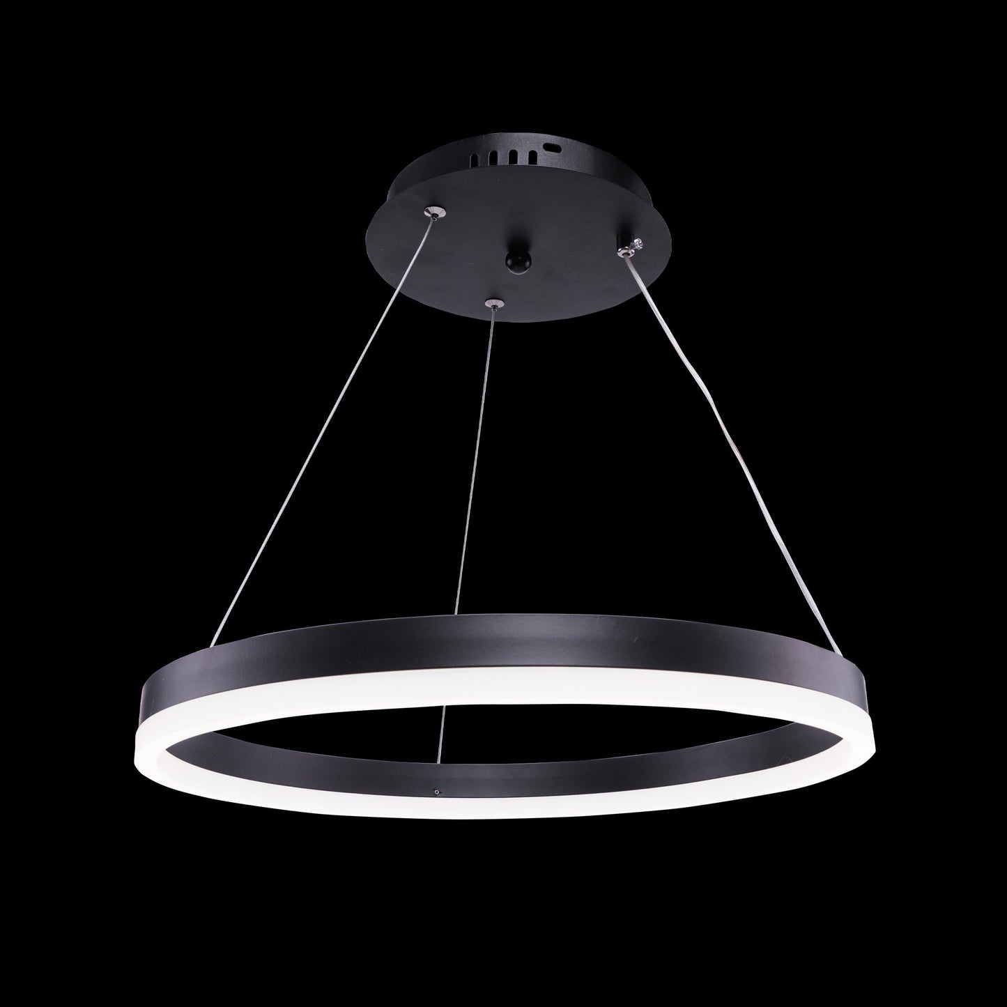 Lustra LED cu Telecomanda, 50W, Negru, Dimabila 8031/1BK